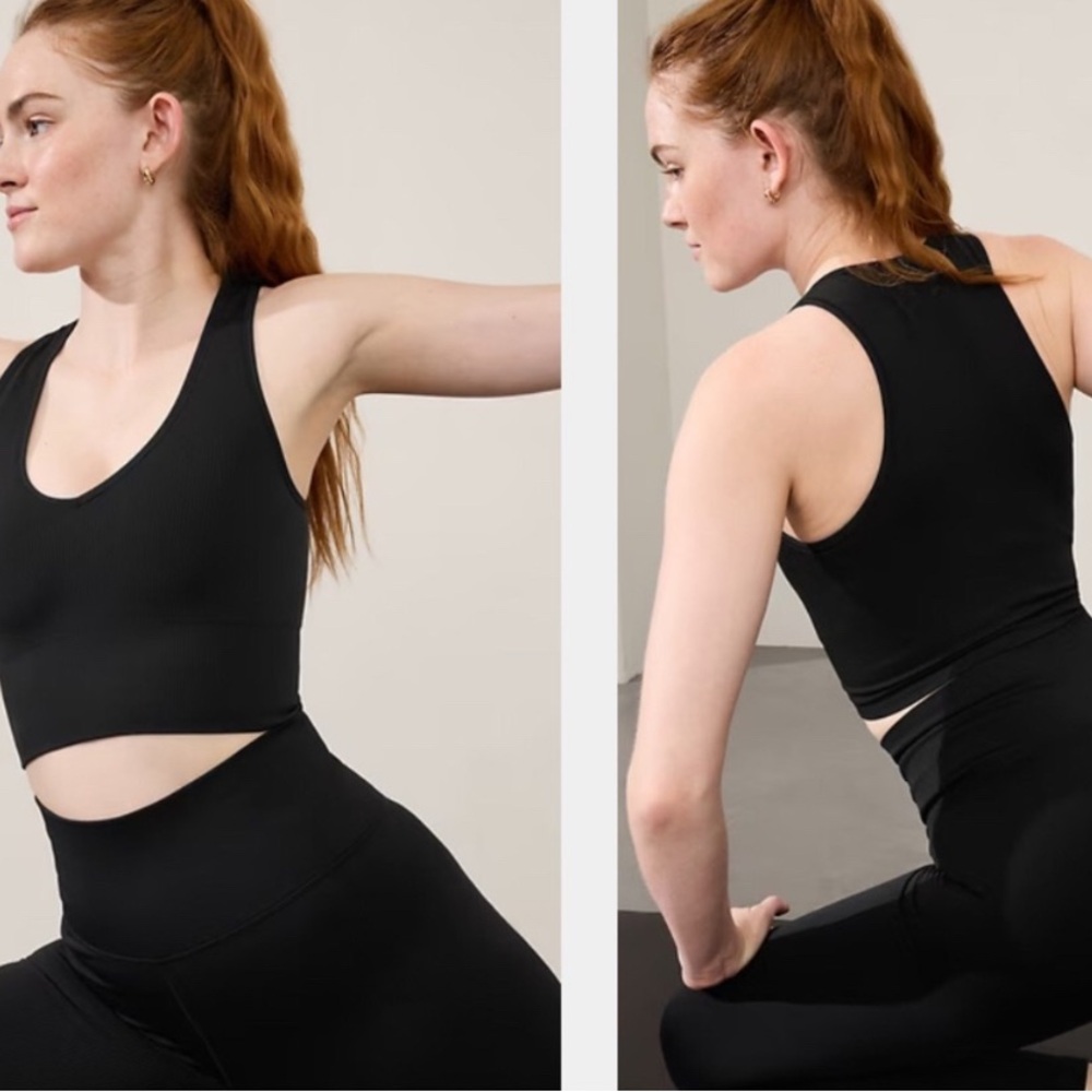 Athleta AURORA SEAMLESS CROP RIB TANK
